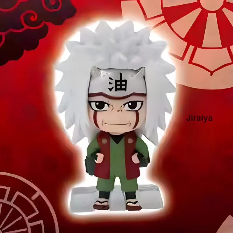 BANDAI Jiraiya Limited Naruto Shippuden Figure Print Smiley Face Chibi Figures-1