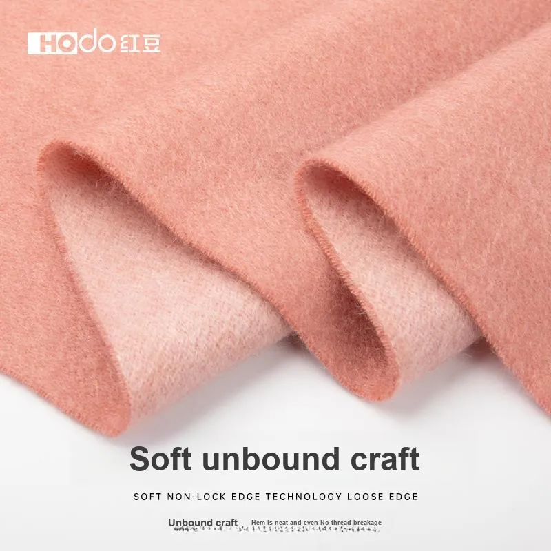 Red Bean 100% Cashmere Knit Scarves Women's-4