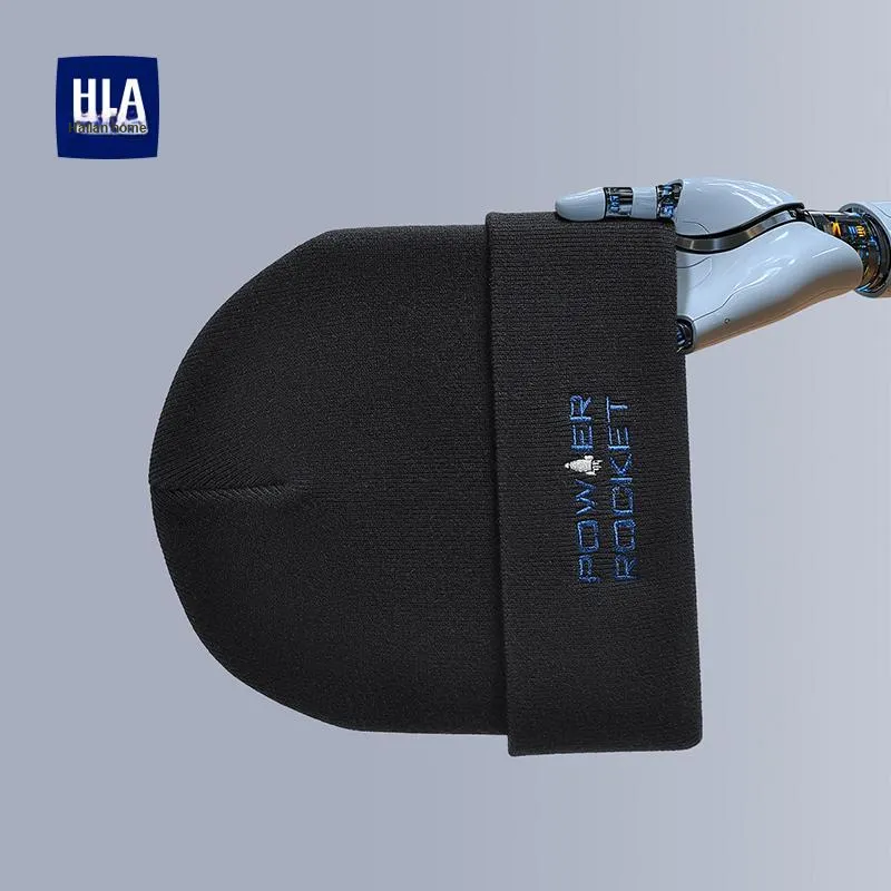 HLA Sheep Wool Knitted Hat Unisex-22