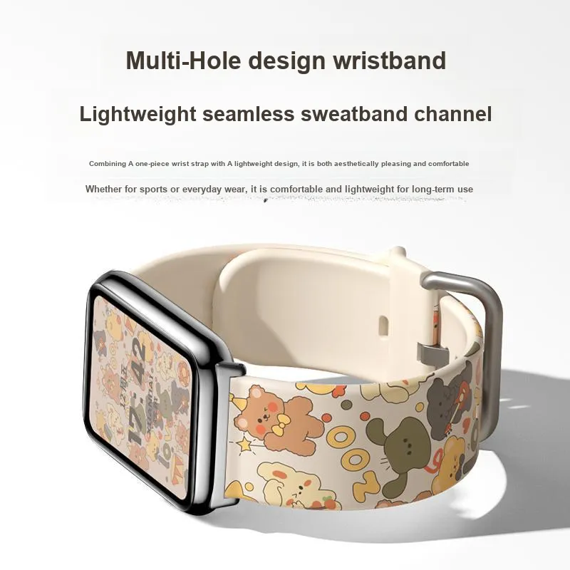 Mr. Strap Watch Bands Xiaomi Compatibility 20cm Silicone Material-2