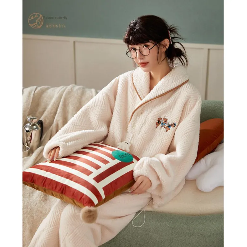 Gongdie x Disney Pajama Set Unisex White-1