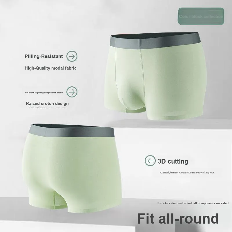 Qiao Ni Tong Underpants Men's 4 Pack-3