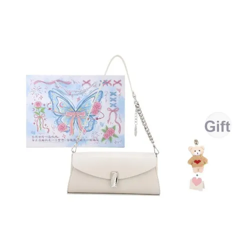 BUHOWE ПУ (полиуретан) Сумка через плечо Женская Белая