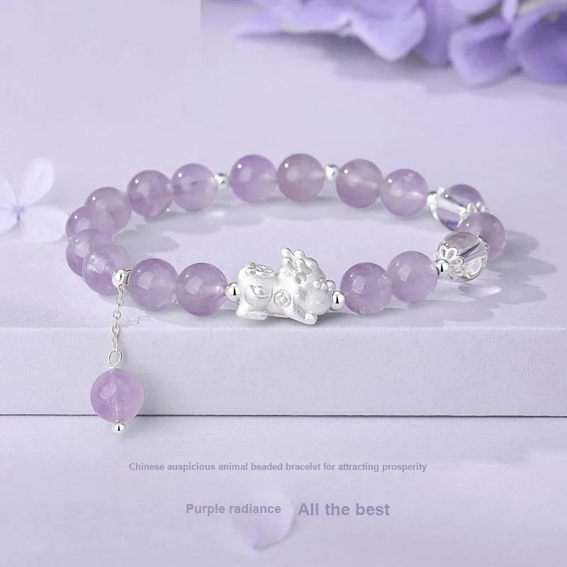 Long Fu Crystal Joyful Festival Good Luck Versatile Accessory Women's-1