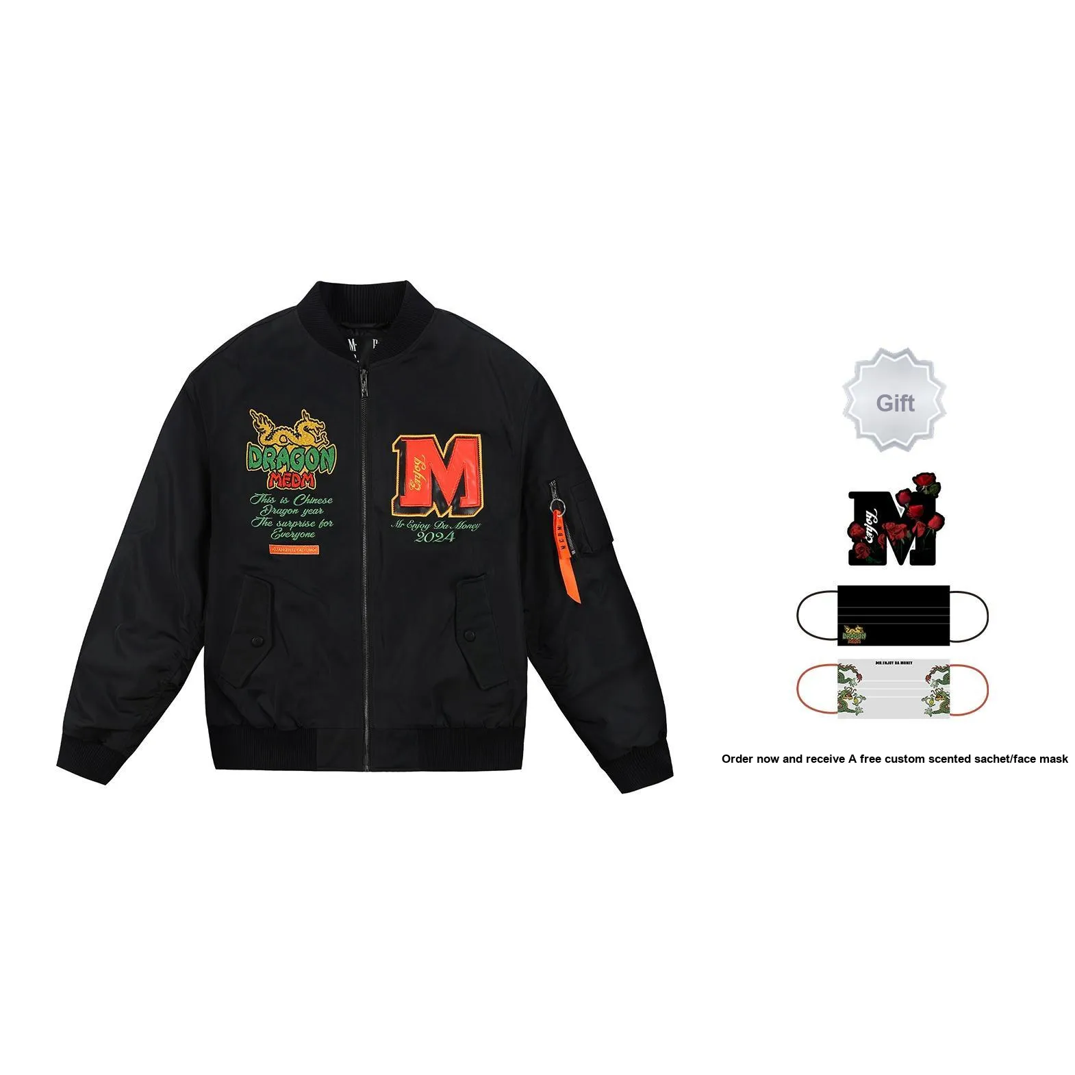 MR.ENJOYDA MONEY Год Дракона Лимитированная Серия Унисекс Куртки