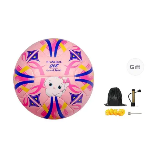 ProSelect Size 4 Soccer PU Machine Stitched Soccer Ball Unisex Pink