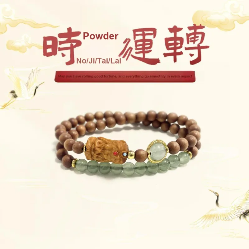 Ryukyu Barbie Sandalwood Bracelets Unisex-1