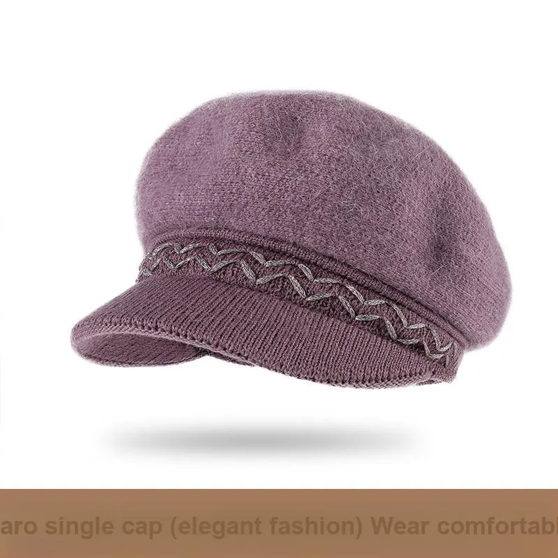 Top Melon Rabbit Fur Blend M Hats & Caps Women's-9