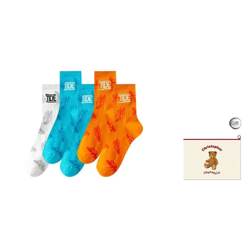 Caramella Mid-Calf Socks Men's Shopping Bag Combo Set-8