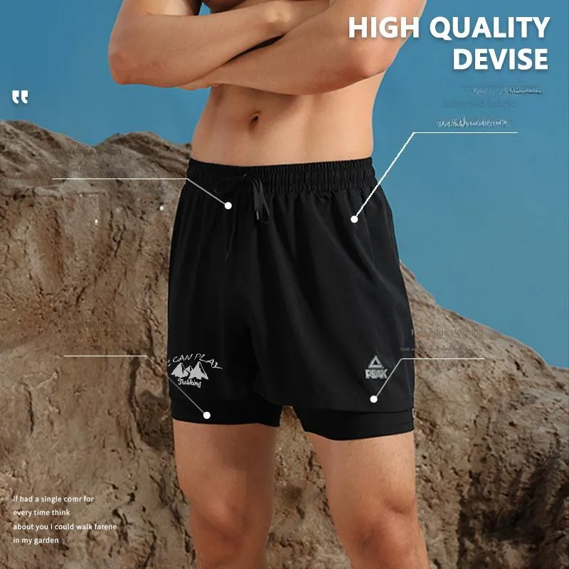 PEAK Swimming Sets Polyester Seaside, Swimming Pool Men's Black-2