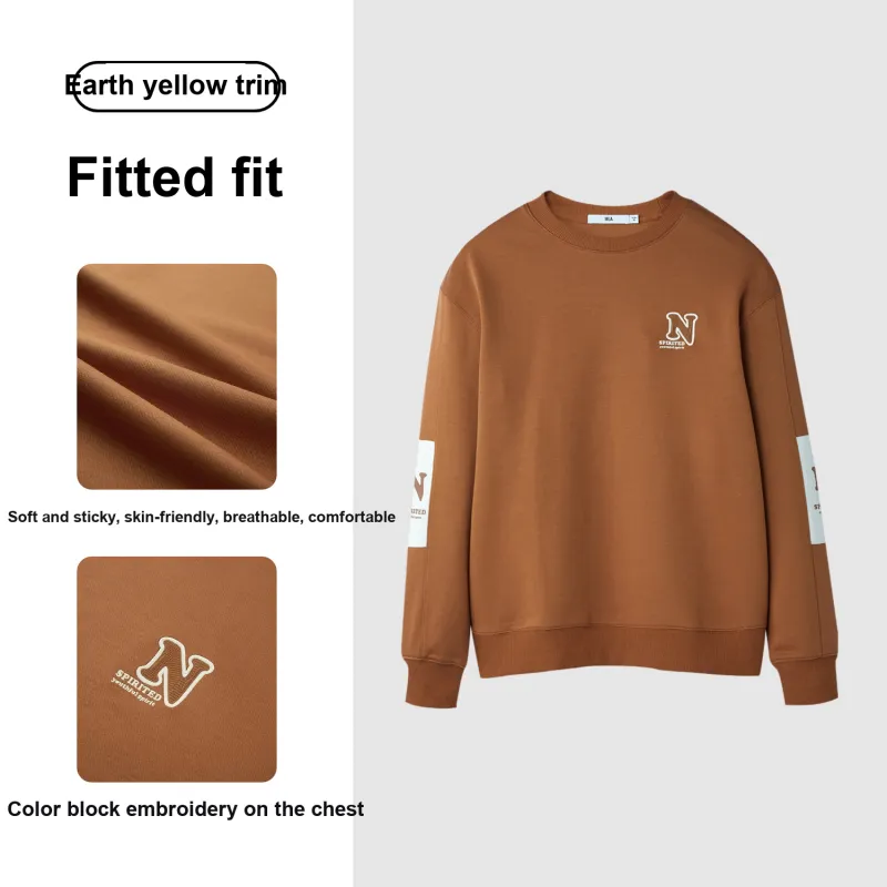 HLA Sweatshirt Men's Earthy Yellow Trim E3-2