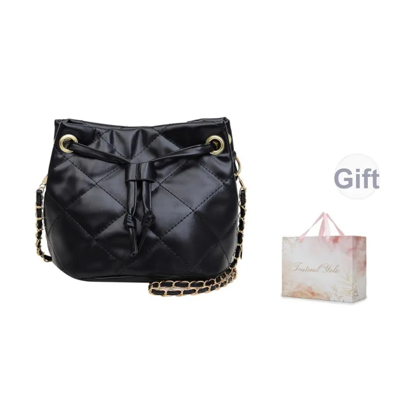 TOUTSEUL YOLO PU Crossbody Bag, Shoulder Bag Women's White/Khaki/Black/Rose Red-8