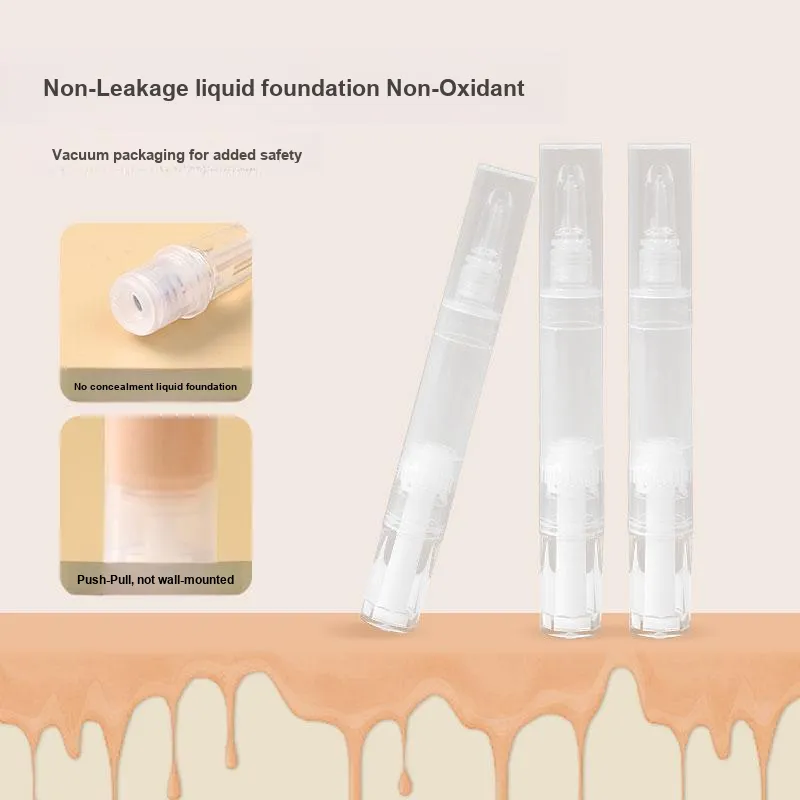 ZHENZI Liquid Foundation Refillable Pen Vacuum Flask Reusable Makeup-18