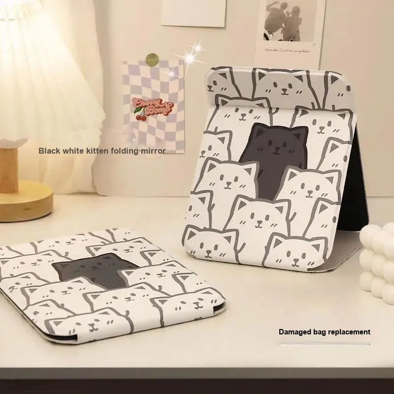 Jingda Desktop Tulip Stand Portable Foldable Mirror Grooming-13