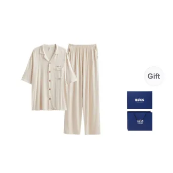 Peninsula City Pajama Set Men's Gift Box Set Apricot