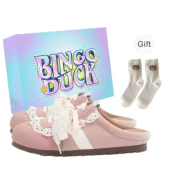 BINGO DUCK Abrasion Resistant Closed Toe Slippers Women's