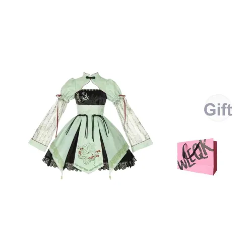 CTRTRC Orchid Pavilion Order Коллекция Гора Краситель OP+Рукав+Апрон Полный комплект Женские Лолита Платья