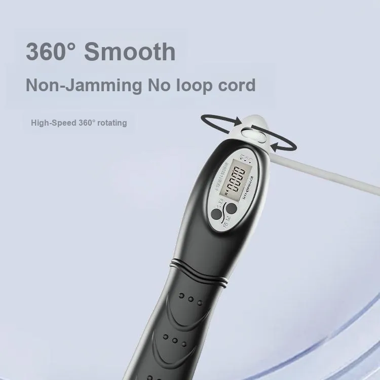Kuangmi Fitness Training Smart Counting Jump Ropes Adults PVC+Steel Wire Rope ABS Controller-2