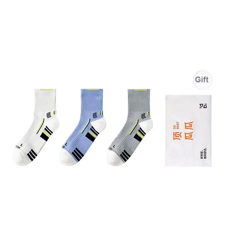Top Melon Basketball Socks Men's Shopping Bag Combo Set-6