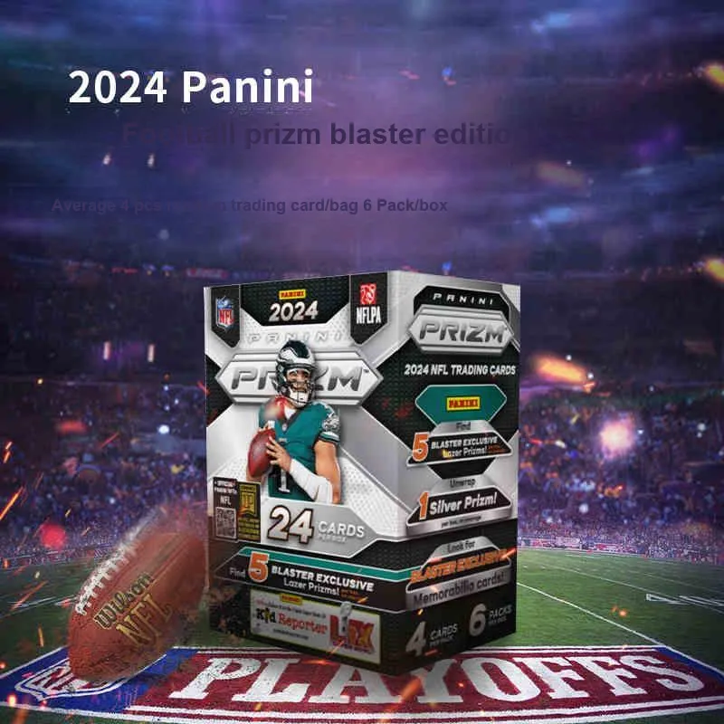 PANINI 2024 PANINI Prizm Football Blaster Box 4x Lot Lazer Prizm-1