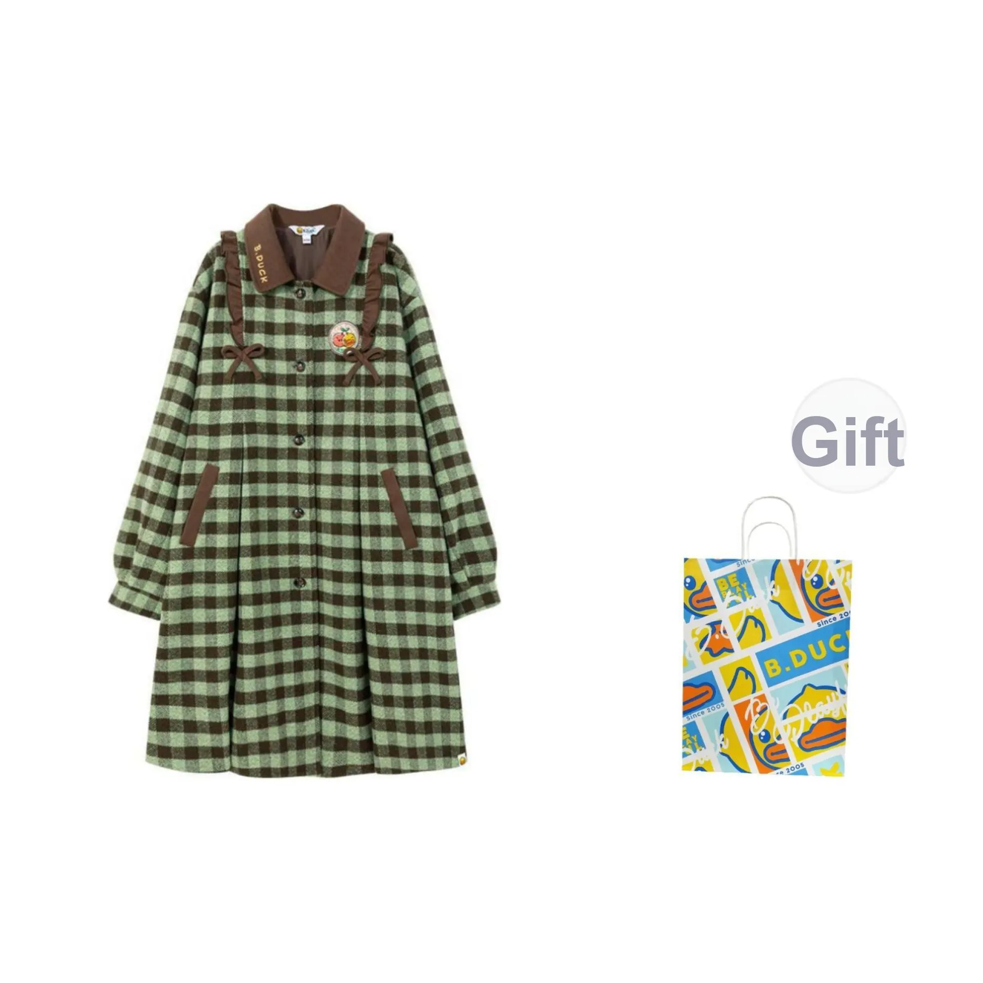 B.Duck Куртка Женская Кофейная Клетка