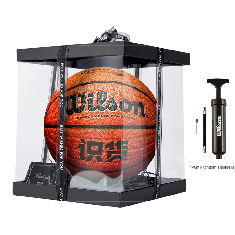 Wilson PU Basketball Red Brown Size 7 Training Unisex-8