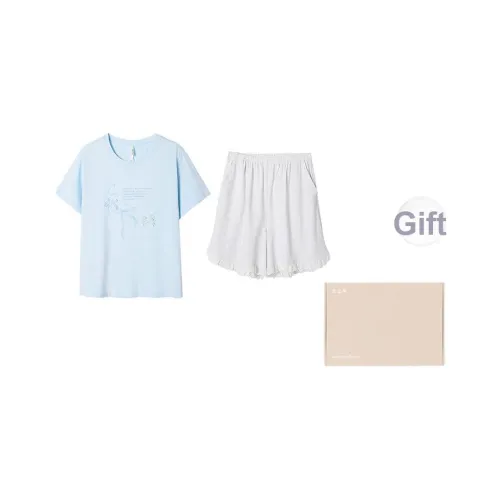 Aannsfam Pajama Набор Женские Gift Box Set Aqua Blue