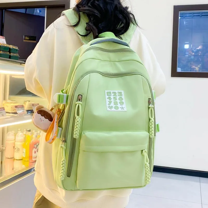 Alcohol Dragon Nylon Backpack Women's Multicolor-24