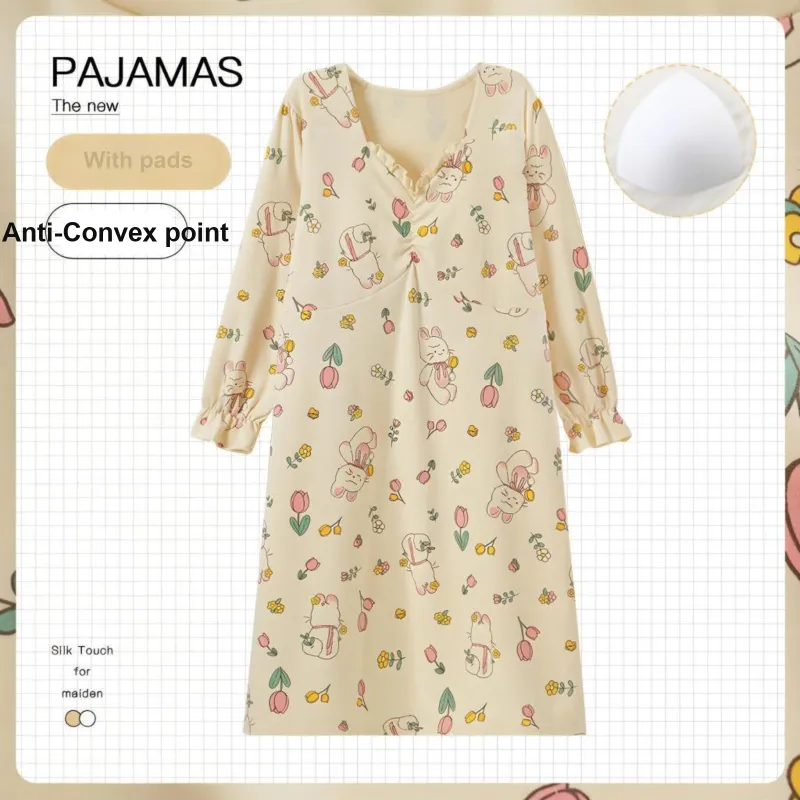 OUSHIBO Nightgown Women's Yellow-1
