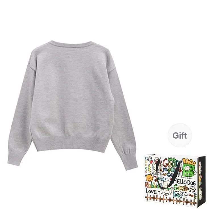 Pzhk Knitwear Women's Gray Cardigan-1