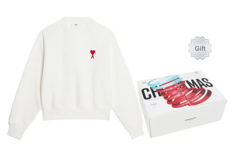 AMIPARIS De Coeur Crew Neck Sweatshirt-4