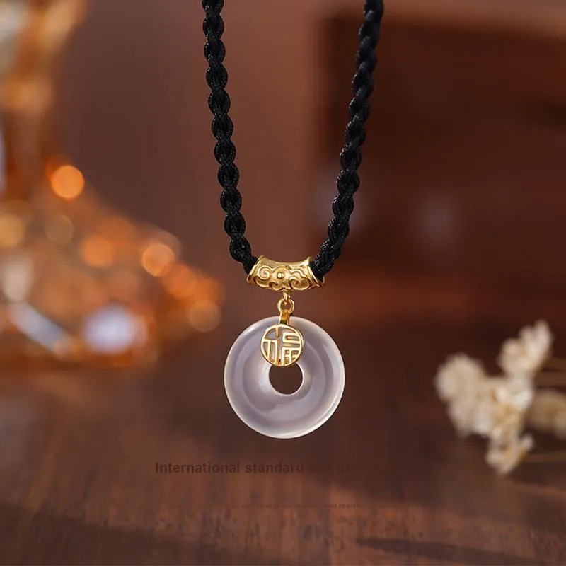 JUICY GRAPE Chalcedony Jade Necklaces Women's-1