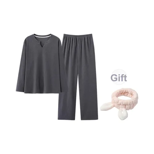 Maultiay Пижамный комплект Осенний и Зимний Женский