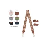 Brown with Gold Buckle) 76-115cm[Canvas]Adjustable Set