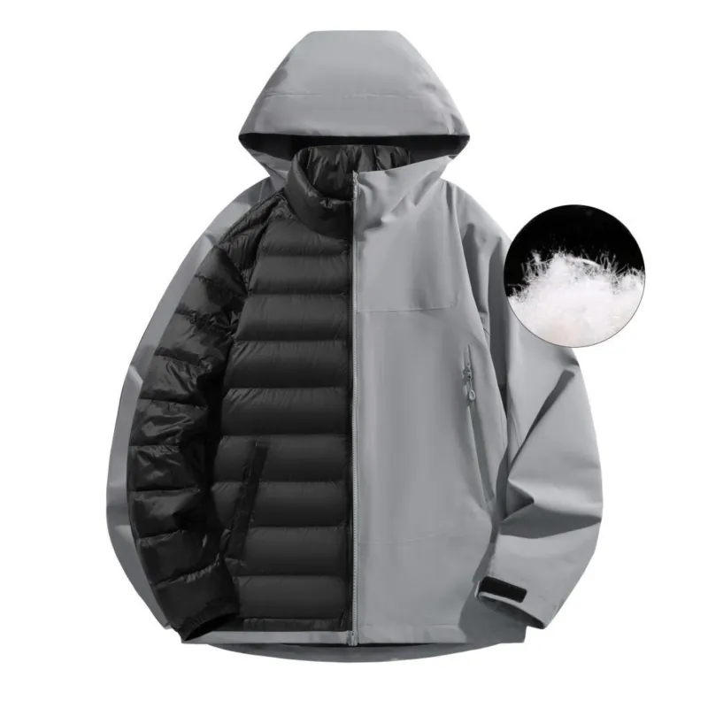 JUNGLE PANDA Water Resistant Windproof Breathable Wear Resistant Warm Windbreaker Jacket Unisex-42