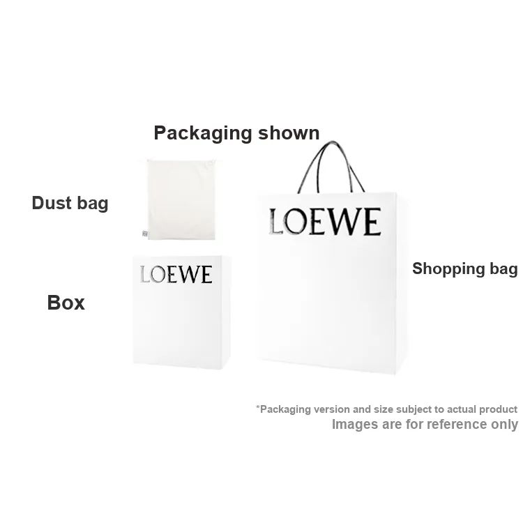 LOEWE Hammock Soft Grain Calfskin One Shoulder Handbag, Crossbody Bag Women's Dark Gray-7