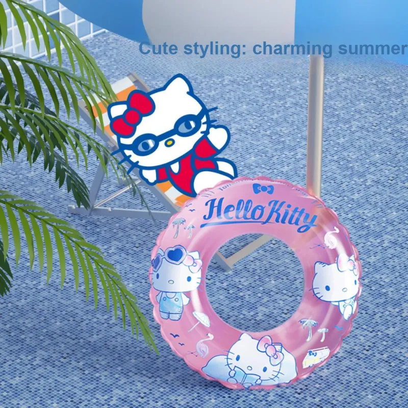 MESUCA Kitty Series Swim Rings PVC Pool Unisex Pink-3