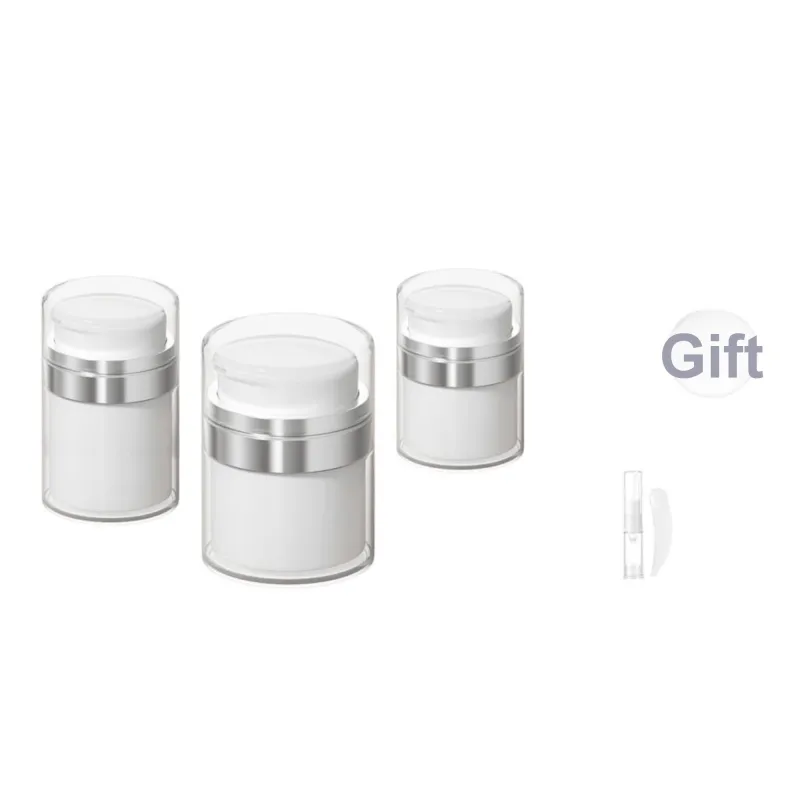 NILIYA Face Cream With Vacuum Push Button Travel Portable Bottles With Dividers-16