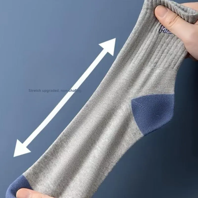 MIIOW Mid Calf Socks Men's 5 Pack-49