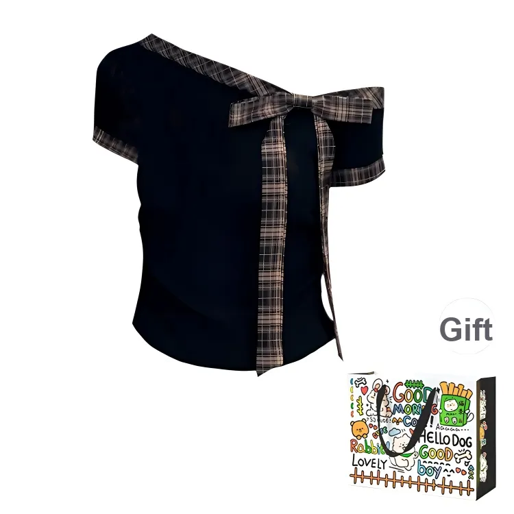 ZVJH T Shirts Women's Black Shopping Bag-0