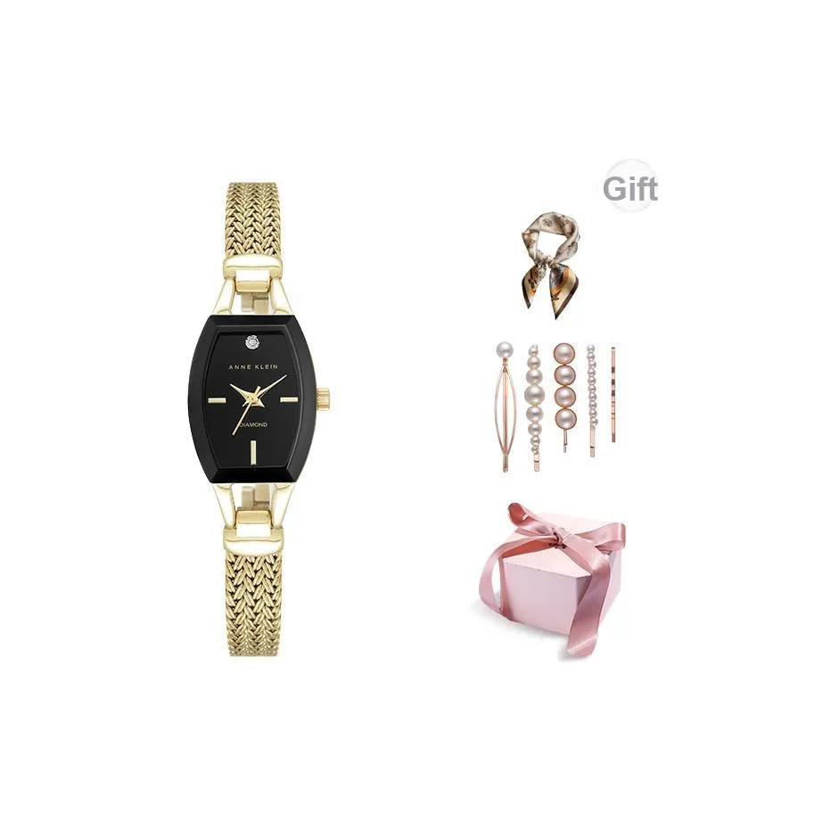 ANNE KLEIN Кварцевый механизм Женские часы 19мм*37мм Черный