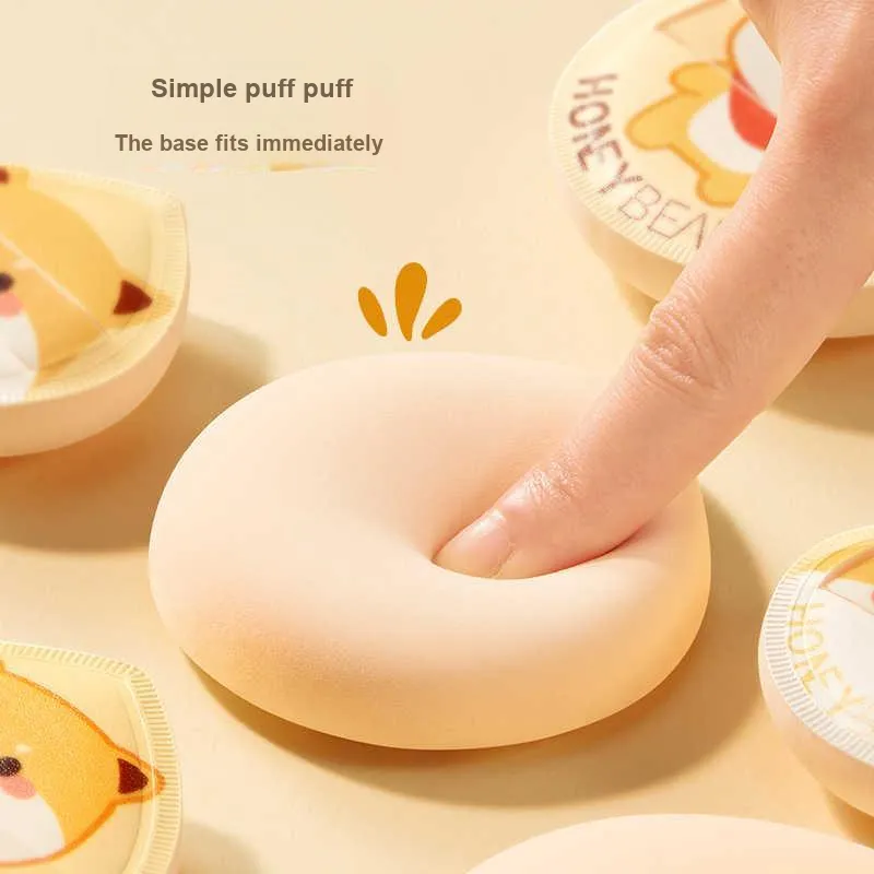 Thorough Honey Cute Shiba Inu Powder Puff Set Make up Tools Thumb Powder Puff Large Waterdrop Small Waterdrop 3 Pack-2