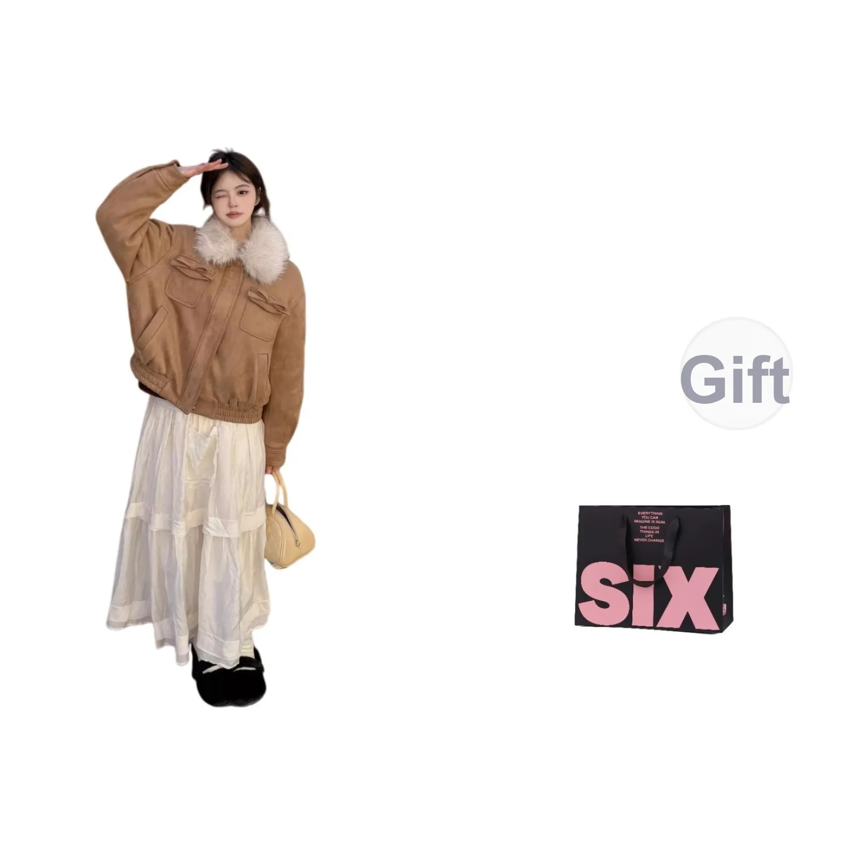 CTRTRC Бархат Feel Пальто Женское