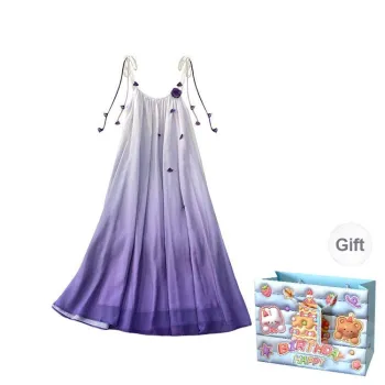 QUIET ANGEL Slip Dresses Women's Gradient Purple Shopping Bag