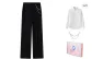 Suit Trouser, Comes with Free Shirt+Pants Chains