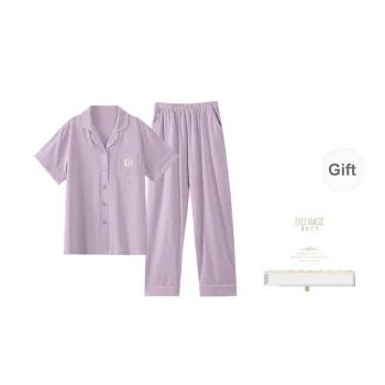 XIA.WA.ZHI.XIU Pajama Set Women's Gift Box Set Lotus Color