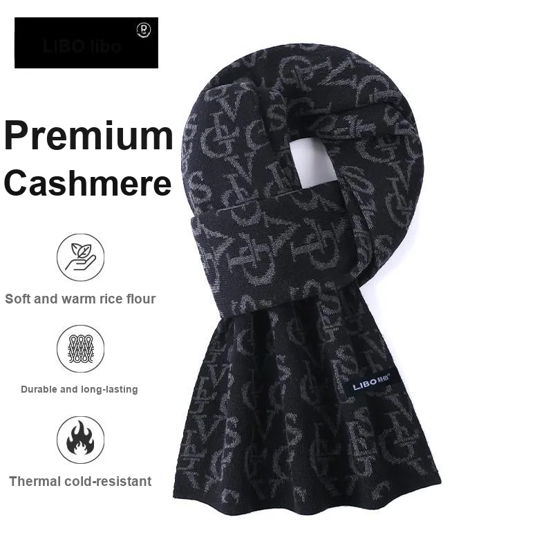 LIBO Cotton Knit Scarves Unisex-4