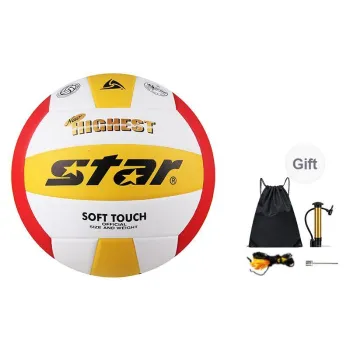 Star Advanced PU Material Size 5 Volleyball Unisex Red Yellow White