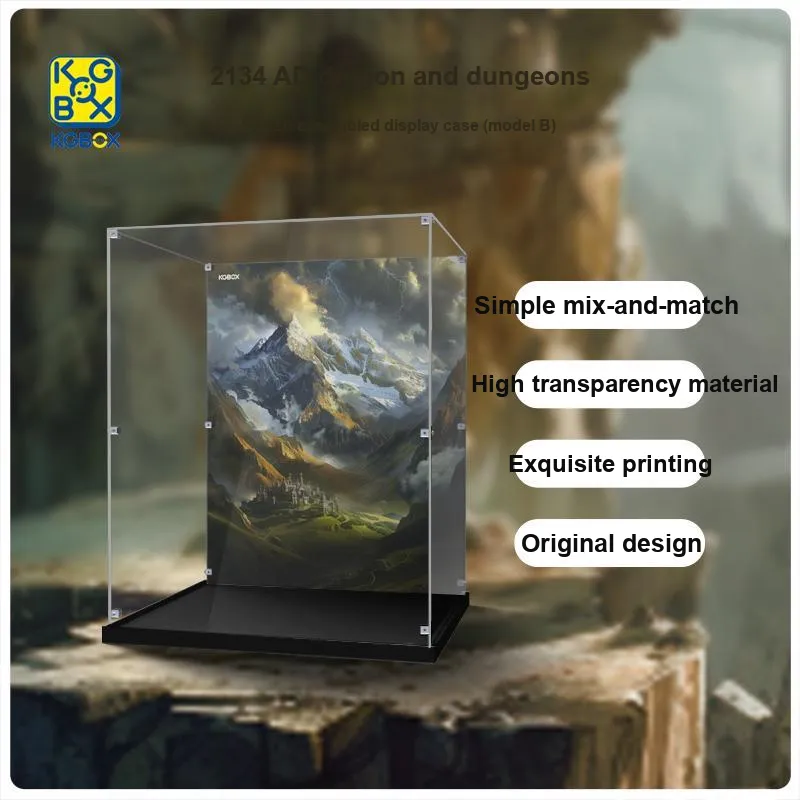 KGBOX Dungeons & Dragons Red Dragon Legend Figure Acrylic Display Case Model Accessories-10