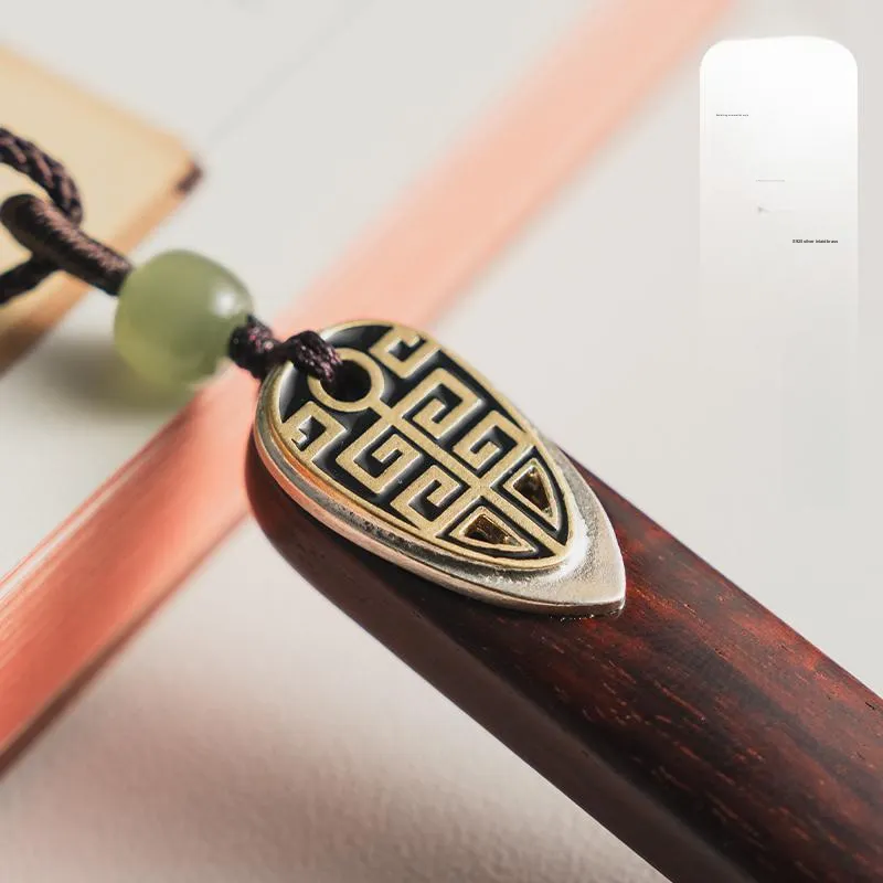Guo Lu Red Sandalwood Pendants Women's-3